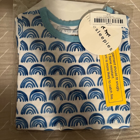 Little Sleepies Other - Little Sleepies Blue Rainbows 12-18m 2 Piece Short Set